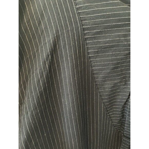 Scully Western Henley Shirt Mens Size XXL Banded Collar 1/4 Button Black White - Picture 4 of 7